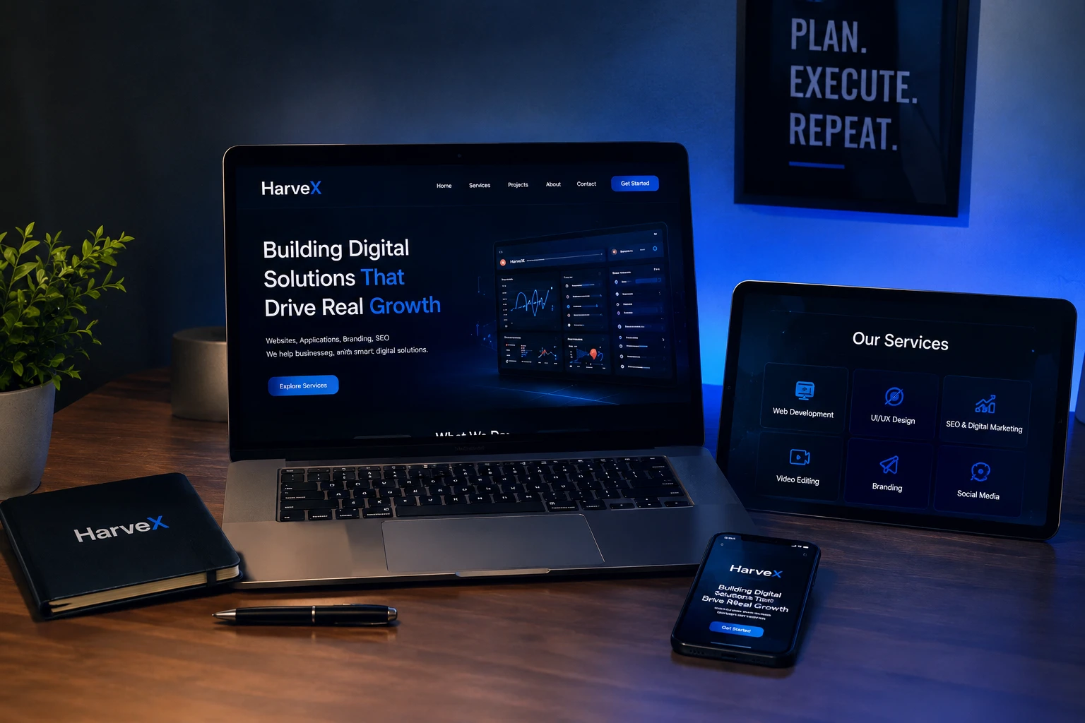 HarveX digital design and development workspace