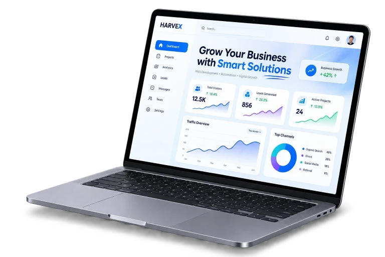 HarveX business growth dashboard
